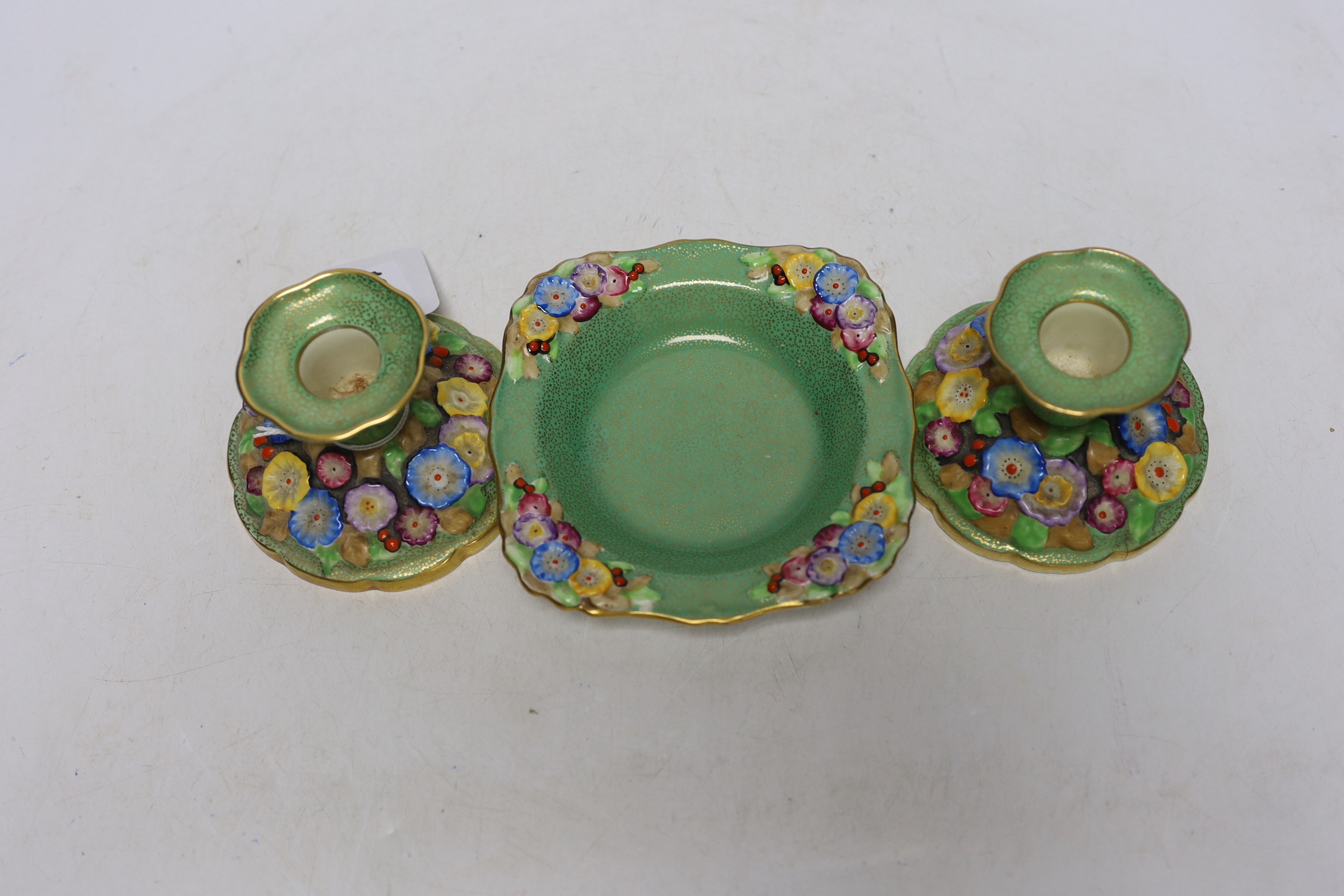 A pair of Tuscan china 